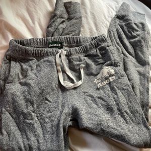 ROOTS Canada Genuine Grey Heather Sweatpants with Cuffs